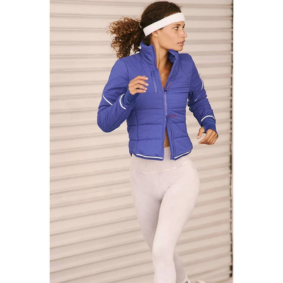 NEW‎ Free People Puffer Jacket Size Large Violet - Picture 2 of 15